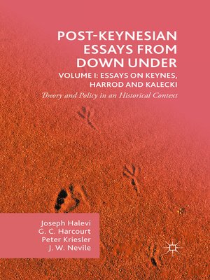 cover image of Post-Keynesian Essays from Down Under Volume I